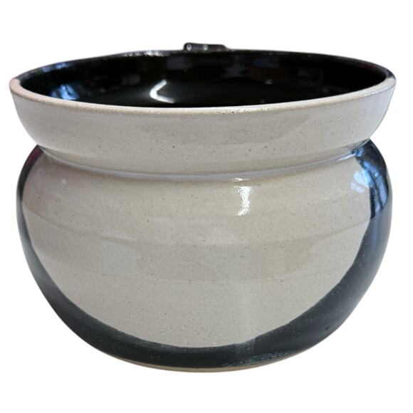 Kings Pottery Seagrove NC Studio Art Pottery Soup Mugs Bowls Black White Signed - Picture 7 of 13